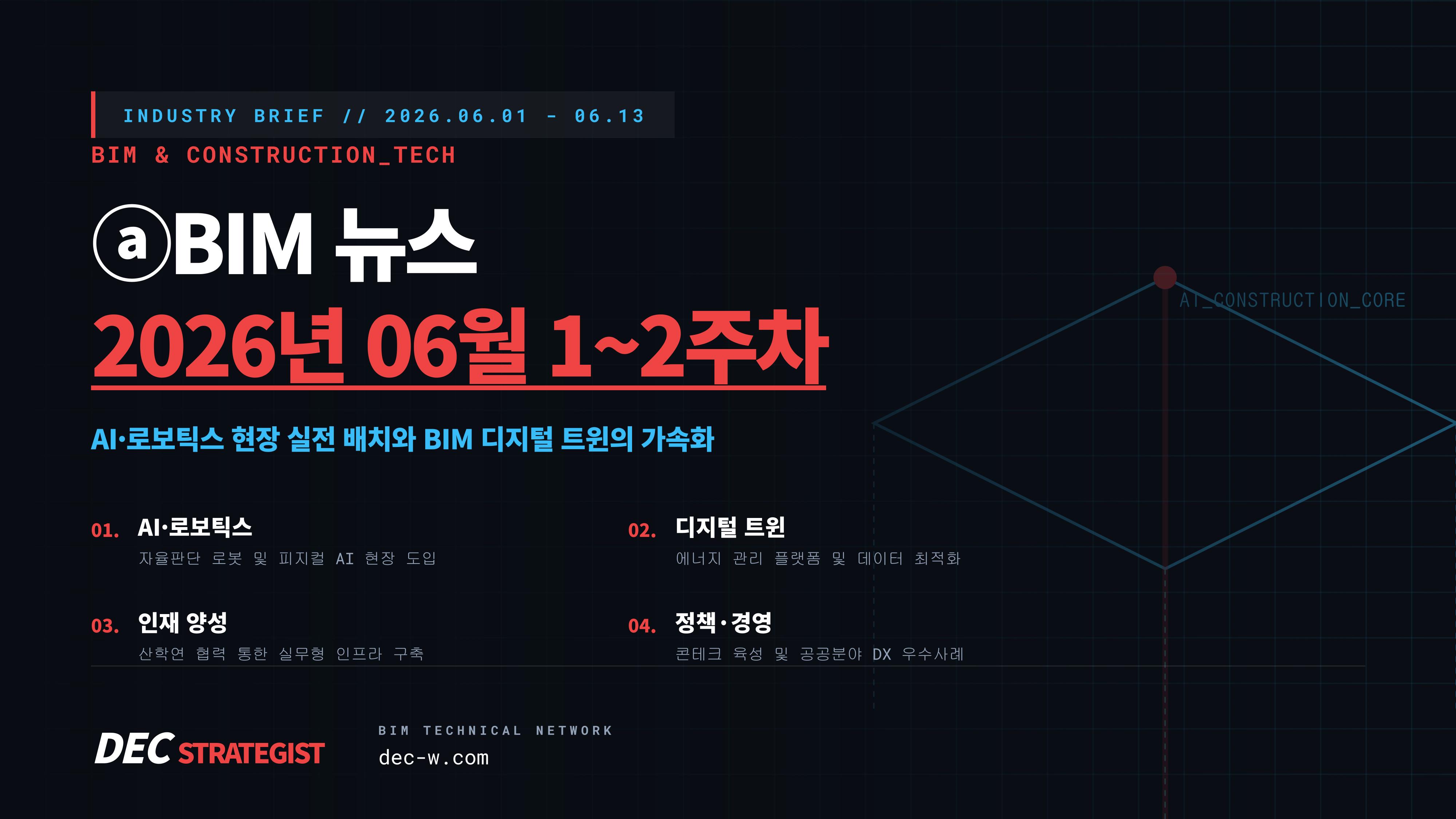 ⓐBIM 뉴스_2026년 06월 1~2주차
