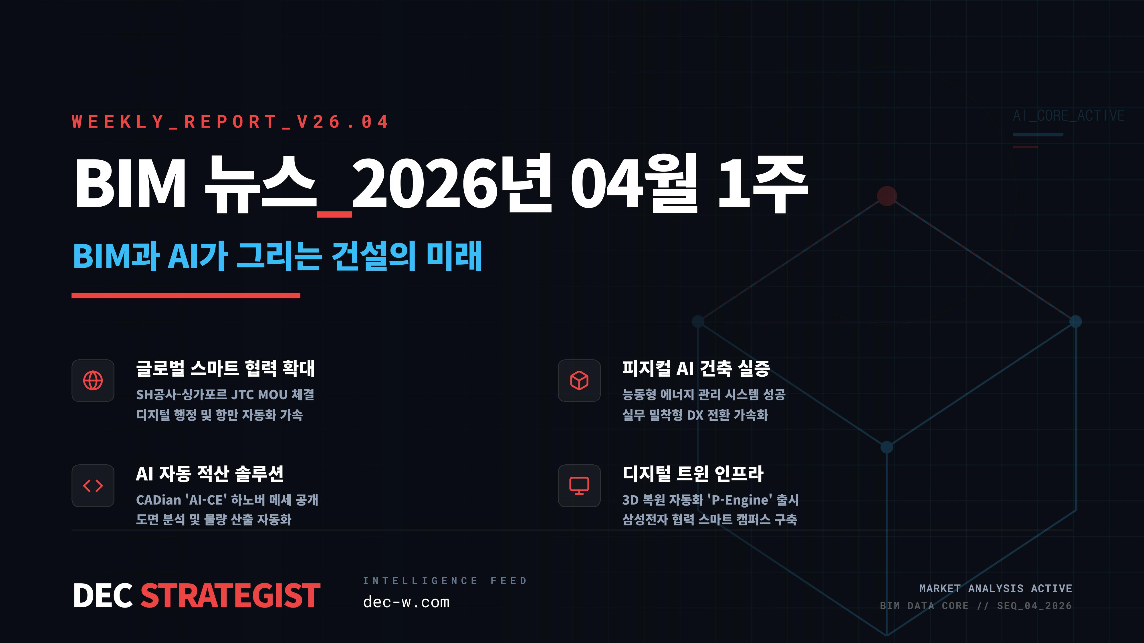 ⓐBIM 관련 뉴스_2026년 04월 1주차